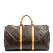 Pre-owned Canvas travel-bags Louis Vuitton Vintage , Brown , Dames