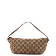 Pre-owned Canvas gucci-bags Gucci Vintage , Brown , Dames