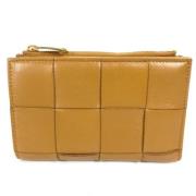 Pre-owned Leather wallets Bottega Veneta Vintage , Beige , Dames