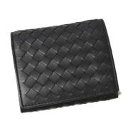 Pre-owned Leather wallets Bottega Veneta Vintage , Black , Dames