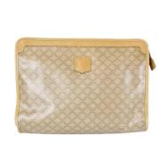 Pre-owned Canvas clutches Celine Vintage , Beige , Dames