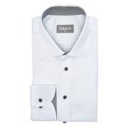 Moderne Fit Busy Shirt Wit Fakts , White , Heren