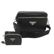 Pre-owned Leather prada-bags Prada Vintage , Black , Dames