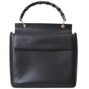 Pre-owned Leather gucci-bags Gucci Vintage , Black , Dames