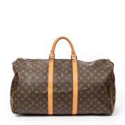 Pre-owned Coated canvas handbags Louis Vuitton Vintage , Brown , Dames