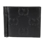 Pre-owned Leather wallets Gucci Vintage , Black , Heren