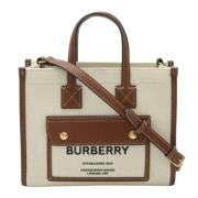 Pre-owned Canvas totes Burberry Vintage , Beige , Dames