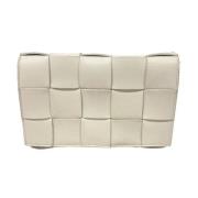 Pre-owned Leather shoulder-bags Bottega Veneta Vintage , White , Dames