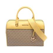 Pre-owned Coated canvas handbags Michael Kors Pre-owned , Yellow , Dam...