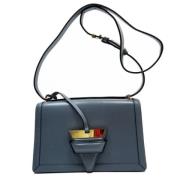 Pre-owned Leather shoulder-bags Loewe Pre-owned , Blue , Dames