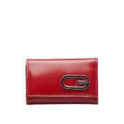 Pre-owned Leather wallets Gucci Vintage , Red , Dames