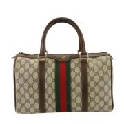 Pre-owned Leather gucci-bags Gucci Vintage , Brown , Dames