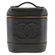 Pre-owned Leather chanel-bags Chanel Vintage , Black , Dames