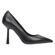 Dames Zwarte Leren Hoge Hak Pumps Er00113230 Estro , Black , Dames