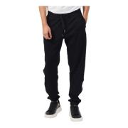 Zwarte joggingbroek met logoband Armani Exchange , Black , Heren