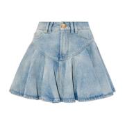 Denim rok Balmain , Blue , Dames