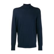 Blauwe Cashmere Coltrui Heren Brunello Cucinelli , Blue , Heren