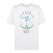 Marmerprint T-shirt Casablanca , White , Heren