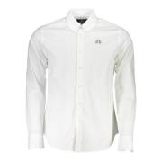 Slim Fit Overhemd Lange Mouwen Wit La Martina , White , Heren