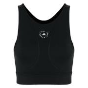 TST Crop Top voor Vrouwen Adidas by Stella McCartney , Black , Dames