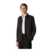 Stijlvolle Casual Overhemden voor Mannen Eton , Black , Heren