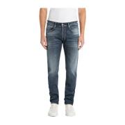 Stijlvolle Jeans voor Mannen Replay , Blue , Heren