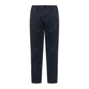 Broek met logo Stone Island , Blue , Heren