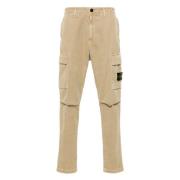 Cargo katoenen broek met ritssluiting zakken Stone Island , Beige , He...