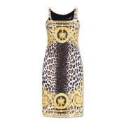 Jurk met patroon Versace , Multicolor , Dames