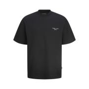 Grafisch T-shirt Zwart Ronde Hals Jack & Jones , Black , Heren