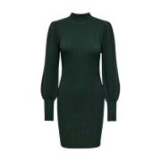 Katia Lange Mouw Jurk Only , Green , Dames