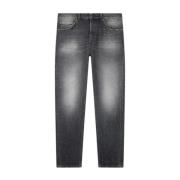 Slimme Denim Jeans in Donkergrijs Dondup , Gray , Heren