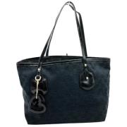 Pre-owned Canvas totes Gucci Vintage , Black , Dames