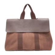 Pre-owned Leather handbags Hermès Vintage , Brown , Dames