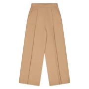 Wol Kasjmier Broek met rechte pijp Laneus , Brown , Dames