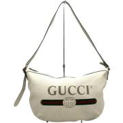 Pre-owned Leather gucci-bags Gucci Vintage , White , Dames