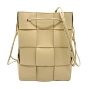 Pre-owned Leather shoulder-bags Bottega Veneta Vintage , Beige , Dames