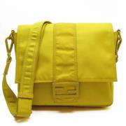 Pre-owned Nylon shoulder-bags Fendi Vintage , Yellow , Heren