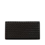 Pre-owned Leather wallets Bottega Veneta Vintage , Brown , Dames