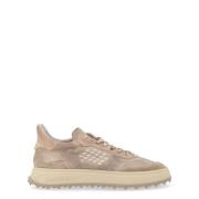 Suède Leren Sneaker Cuprace01 Be Positive , Beige , Heren