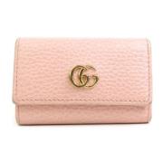 Pre-owned Leather key-holders Gucci Vintage , Pink , Dames