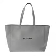 Pre-owned Leather totes Balenciaga Vintage , Gray , Dames