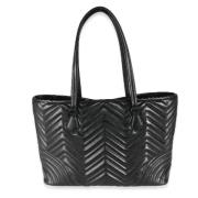 Pre-owned Leather totes Gucci Vintage , Black , Dames