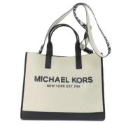 Pre-owned Canvas shoulder-bags Michael Kors Pre-owned , White , Dames