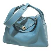 Pre-owned Leather handbags Hermès Vintage , Blue , Dames