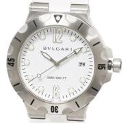 Pre-owned Metal watches Bvlgari Vintage , White , Heren