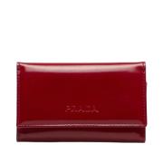 Pre-owned Leather key-holders Prada Vintage , Red , Dames