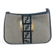 Pre-owned Canvas fendi-bags Fendi Vintage , Gray , Dames