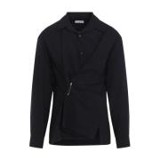 Navy Coulter Shirt Dries Van Noten , Blue , Heren