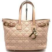 Pre-owned Leather totes Dior Vintage , Pink , Dames